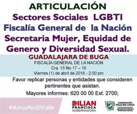 Articulación Sectores LGBTI con la Fiscalía General de la Nación y la Secretaria Mujer, Equidad de Género y Diversidad Sexual