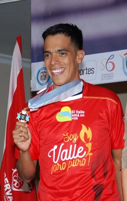 Járlinson Pantano, figura Valle Oro Puro  en el Campeonato Nacional de Ruta
