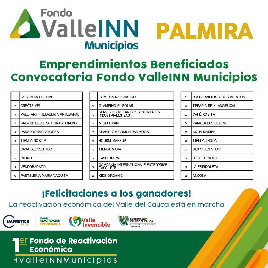 Resultados Valle INN Municipios Palmira1 2020
