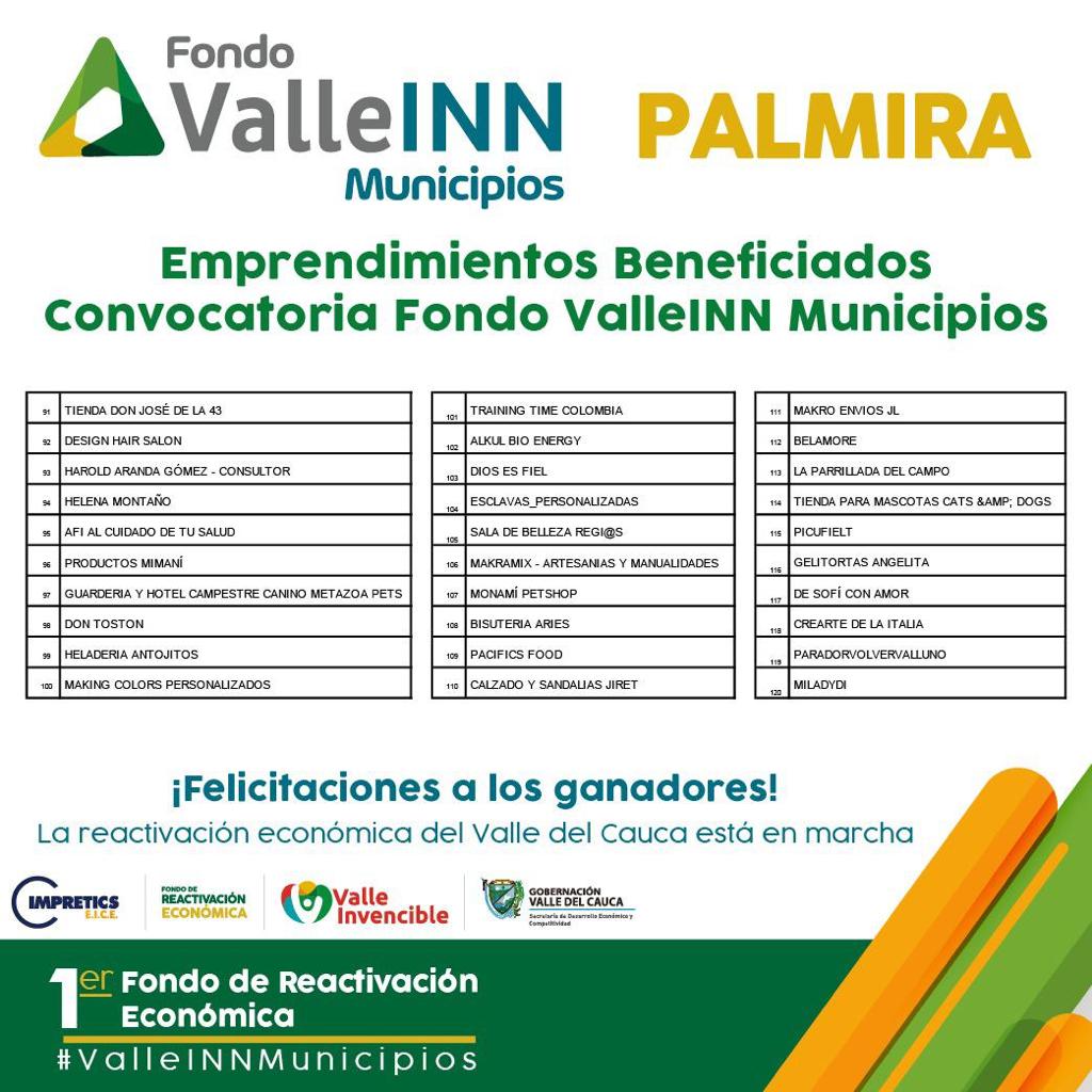 Resultados Valle INN Municipios Palmira4 2020