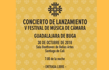 Concierto de lanzamiento Festival de música de Cámara en Buga