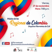 Música de las regiones de Colombia. Con la Orquesta Sinfónica de Cali