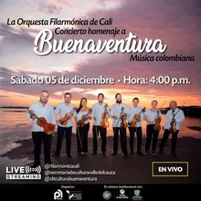 Concierto en homenaje a Buenaventura. Orquesta Filarmónica de Cali