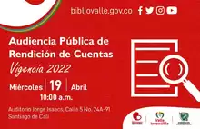 Rendición de cuentas Biblioteca Departamental Jorge Garcés Borrero