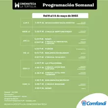 Programa semanal Cinemateca La Tertulia