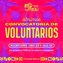 Convocatoria Voluntarios - Festival Internacional de Cine Ambiental de Cali