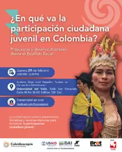 Sabes ¿En qué va la participación ciudadana juvenil en Colombia?