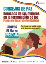 Consejos de Paz _Orientaciones sobre los derechos de las mujeres para la paz y reconciliación en los planes de desarrollo
