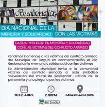 DIA NACIONAL DE LA MEMORIA Y SOLIDARIDAD CON LAS VICTIMAS EN DAGUA