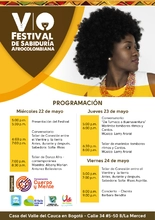 V Festival de la Sabiduría Afrocolombiana
