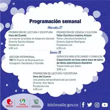 Promoción de Lectura, Ciencia, Gestión Patrimonial y Servicios Bibliotecarios - Biblioteca Departamental Jorge Garcés Borrero