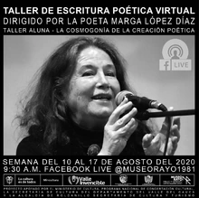 Taller de Escritura Poética Virtual - Museo Rayo