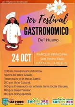 1er Festival Gastronómico del Huevo. En San Pedro