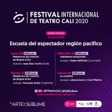 Escuela del espectador región Pacífico. Festival Internacional de Teatro Cali 2020