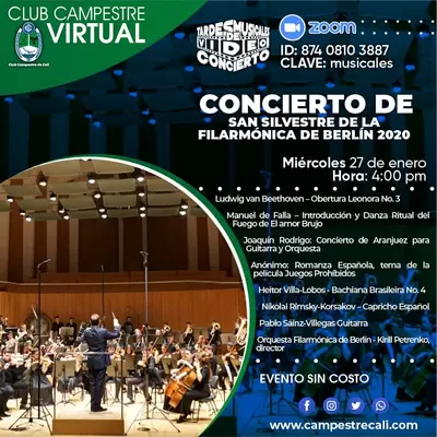 Concierto de San Silvestre de la Filarmónica de Berlín 2020 