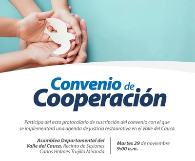 Convenio de Cooperación Gobernación Valle - Jurisdicción Especial para la Paz y Alcaldía de Cali