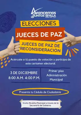 Elecciones Jueces de Paz - Sevilla, Valle del Cauca
