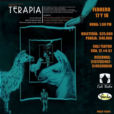 Teatro La Farola y Cali Teatro presentan Terapia