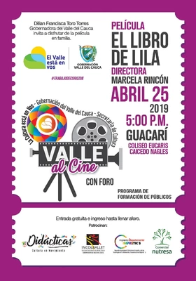 Valle al cine con El libro de Lila en Guacarí