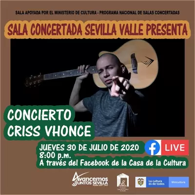Concierto Virtual Criss Vhonce - Casa Cultural de Sevilla