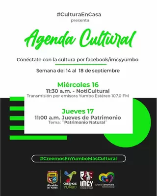 Agenda Cultural. Imcy Alcaldía de Yumbo