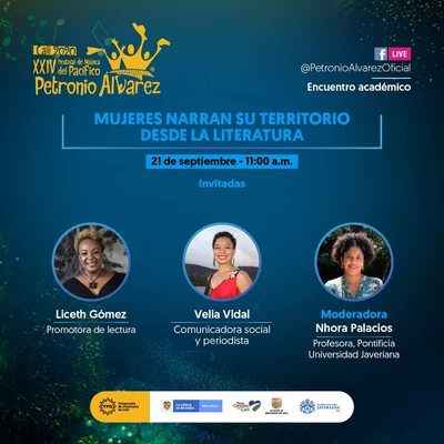 Mujeres narran su territorio desde la literatura. XXIV Festival de Música del Pacífico Petronio Álvarez