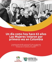 Un día como hoy, hace 63 años, las mujeres votaron por primera vez en Colombia