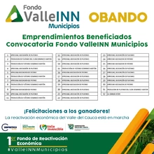 Resultados Valle INN Municipios Obando 2020