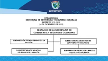 ORGANIGRAMA SECRERARIA DE CONVIVENCIA Y SEGURIDAD CIUDADANA