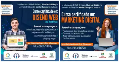 Con convocatoria a cursos gratuitos de Marketing Digital y Diseño web, Gobierno del Valle celebra el Día del Periodista