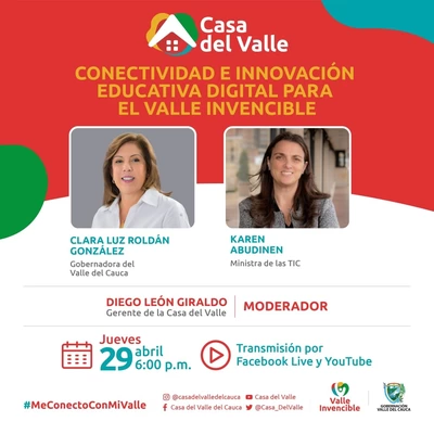 ‘Conectividad e innovación educativa digital para el  Valle Invencible’, es el tema de #MeConectoConMiValle