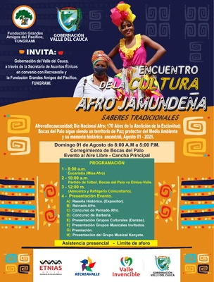 Este 1 de agosto el corregimiento de Bocas del Palo disfrutará el encuentro de la ‘Cultura Afro Jamundeña’