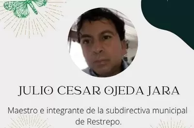 Gobernación del Valle rechaza el asesinato del docente y defensor de Derechos Humanos Julio Ojeda