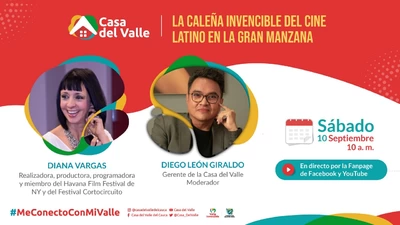 Diana Vargas, caleña y madrina del cine  latinoamericano en ‘Me Conecto con Mi Valle’