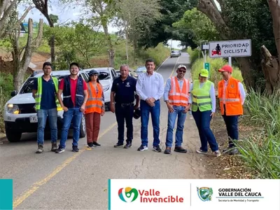 Gobernación del Valle y Agencia Nacional de Seguridad Vial entregan obras de señalización en Buga, Vijes y Restrepo