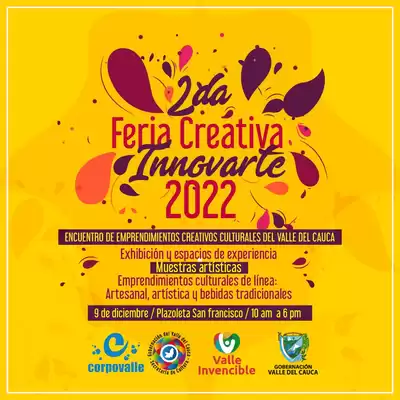 Llega la ‘Feria Creativa Innovarte 2022: Encuentro de Emprendimientos Creativos Culturales’