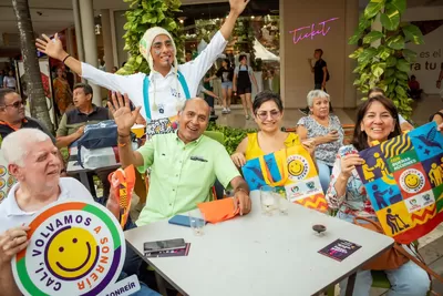 Con juegos tradicionales, familias caleñas se integraron en nueva jornada de 'Cali, Volvamos a Sonreír'