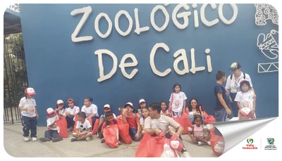 23 Niños del Norte del Valle Disfrutaron  de una Jornada en el Zoológico de Cali a través del Programa 'Recréate y Conoce tu Valle' de la Gobernación