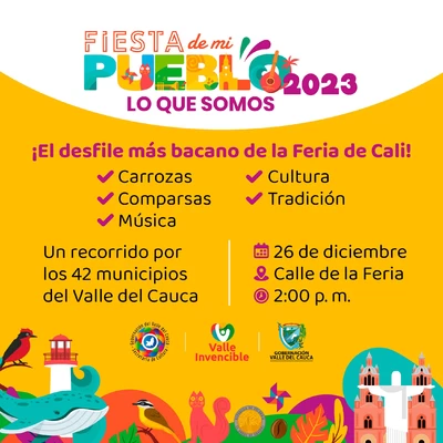 La cultura, la tradición y el valor del Valle del Cauca se exaltarán por tercera vez consecutiva en ‘La Fiesta de mi Pueblo, lo que somos’ 2023