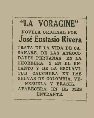 100 años de ‘La Voragine’, una obra que celebra la fuerza de la naturaleza y las artes como medio para transformación