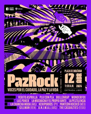 Este viernes 12 de abril, llega la primera edición de ‘PazRock’, un concierto itinerante
