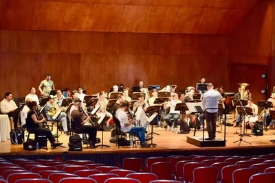 Banda Sinfónica Juvenil afina sus instrumentos y prepara repertorio para su primer ciclo de conciertos