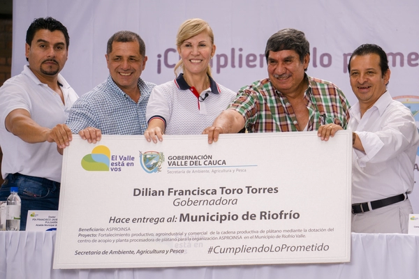 Gobernación destinó $150 millones para planta transformadora de plátano en Riofrío