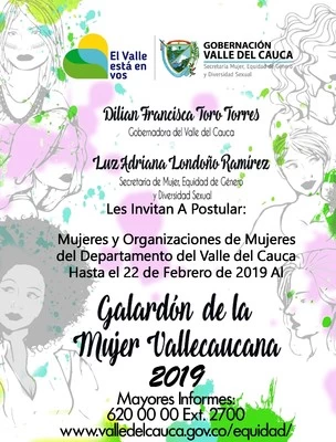 Gobernadora del Valle invita a participar  del Galardón de la Mujer Vallecaucana