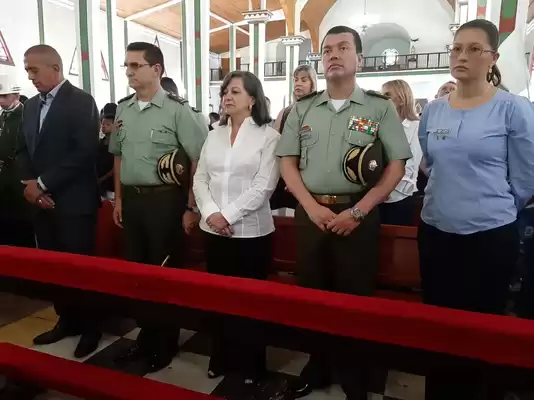 Gobernadora (e)  acompañó el sepelio del cadete Luis Alfonso Murillo, víctima del atentado terrorista en la escuela de Policia General Santander, en Bogotá