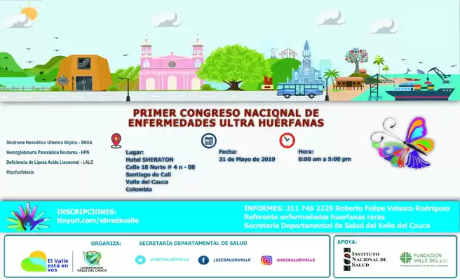 Valle del Cauca será sede de I Congreso Nacional  de Enfermedades Huérfanas, raras y ultra huérfanas