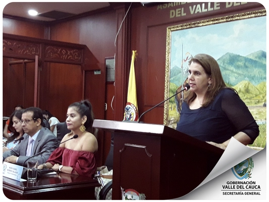 Secretaria General del Valle María Leonor Cabal Sanclemente, instaló periodo de sesiones extraordinarias para estudio y aprobación de siete proyectos de ordenanza.