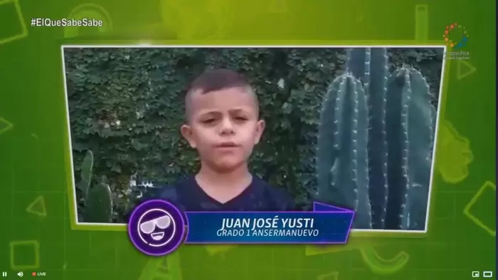 Juan José Yusti, de primero de primaria, es  el primer clasificado en ‘El Que Sabe, Sabe’