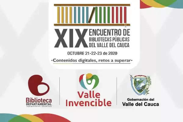 Gobernación del Valle realizará XIX Encuentro Virtual de Bibliotecas Públicas este 21, 22 y 23 de octubre