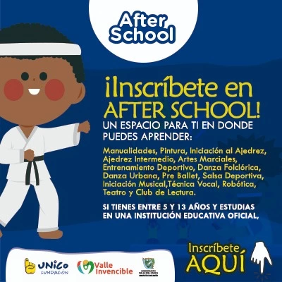 Gobierno del Valle del Cauca amplía el programa After School a estudiantes de los 42 municipios